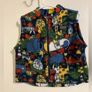 Patagonia Baby Synchilla fleece vest | animals | 24M